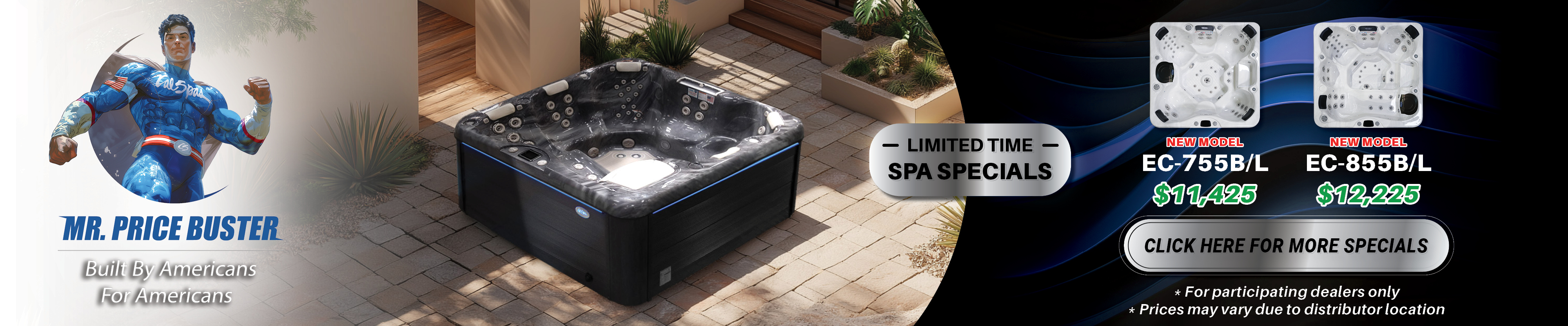 Calspas hot tub being used in a family setting - Venice